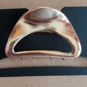 Elegant Gold Metallic Hair Claw Clip